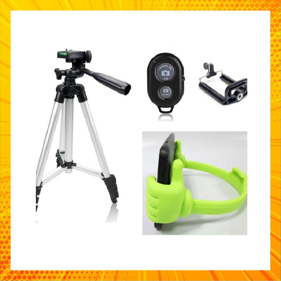 [Tặng remote + Gia do canh tay ] Gậy tripod 3 gậy TF-3110